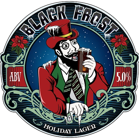 Crooked Can Black Frost Holiday Lager Logo