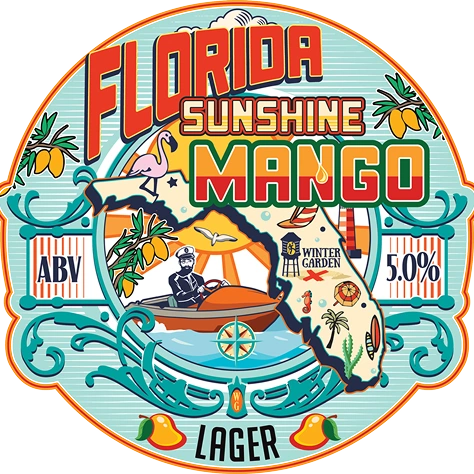 Crooked Can Florida Sunshine Mango Lager Logo